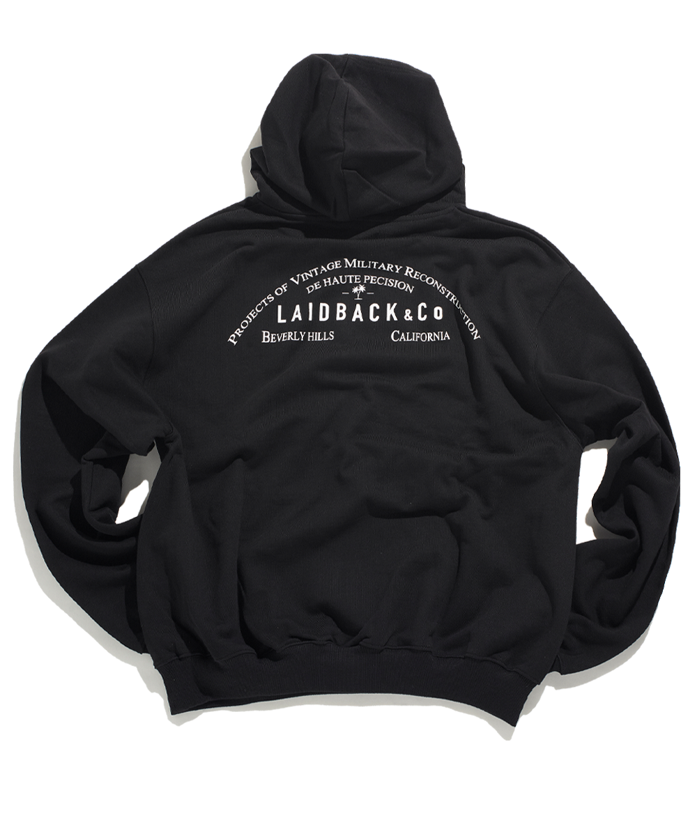 "Luxuary Heavy hoodie" MATTE BLACK