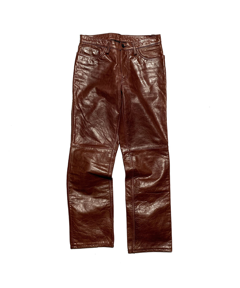 Design Cow Leather Pants
