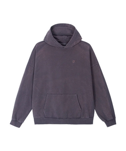 EMBROIDERED LOGO SPRAY WASHED HOODIE