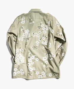 GUCCI by TOM FORD Floral Handpainted Military Cargo Shirt