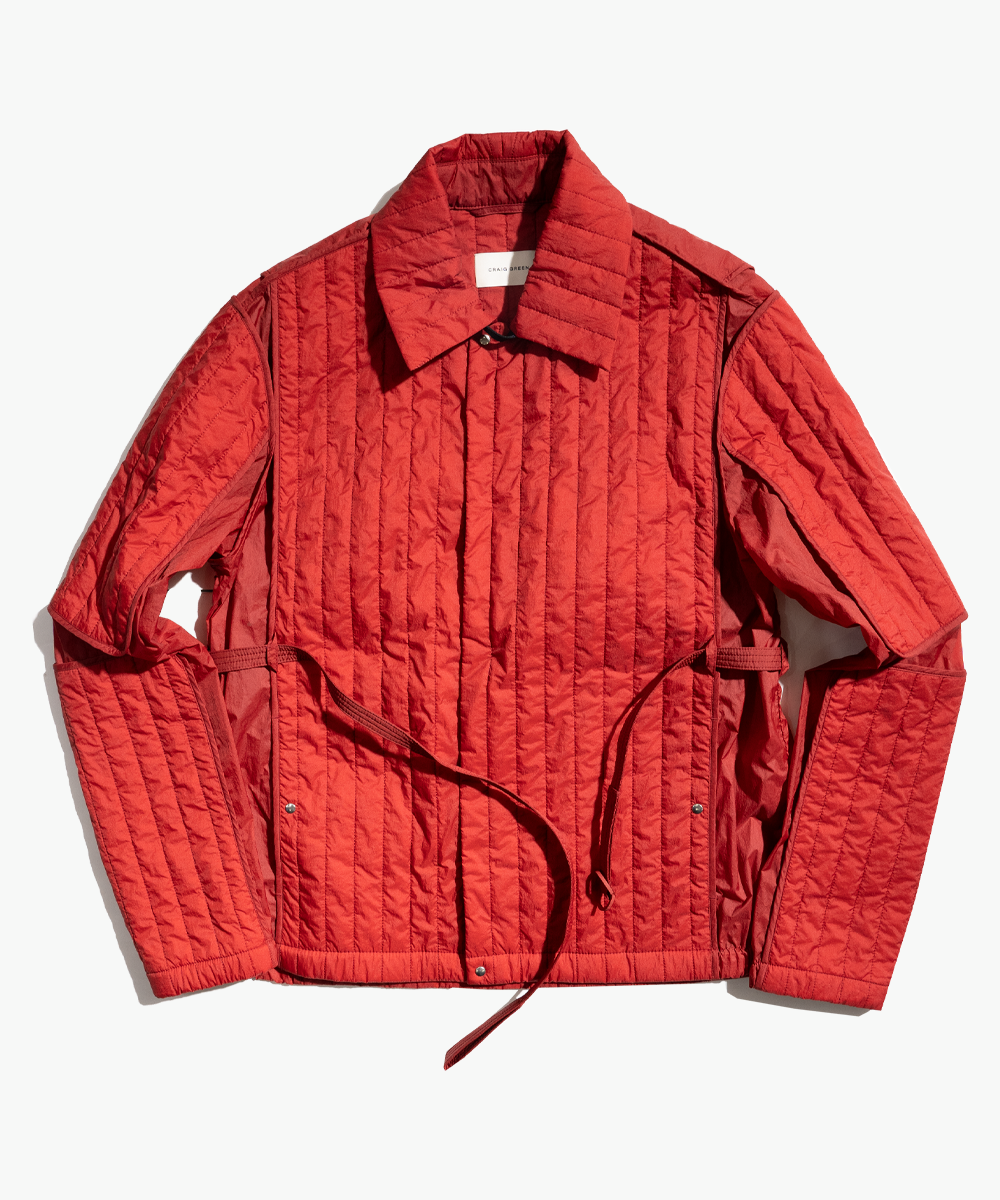 CRAIG GREEN Belted Quilted Nylon Jacket