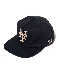 NY Mets Black Chainstitch Hat