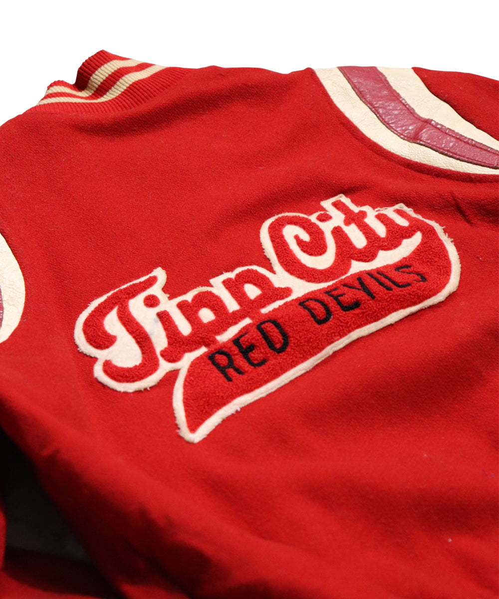 Holloway 's "Tipp City Red Devils" Vintage Varsity Jacket