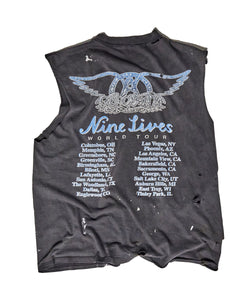 90S AEROSMITH  "Nine Lives WORLD TOUR " T-shirt