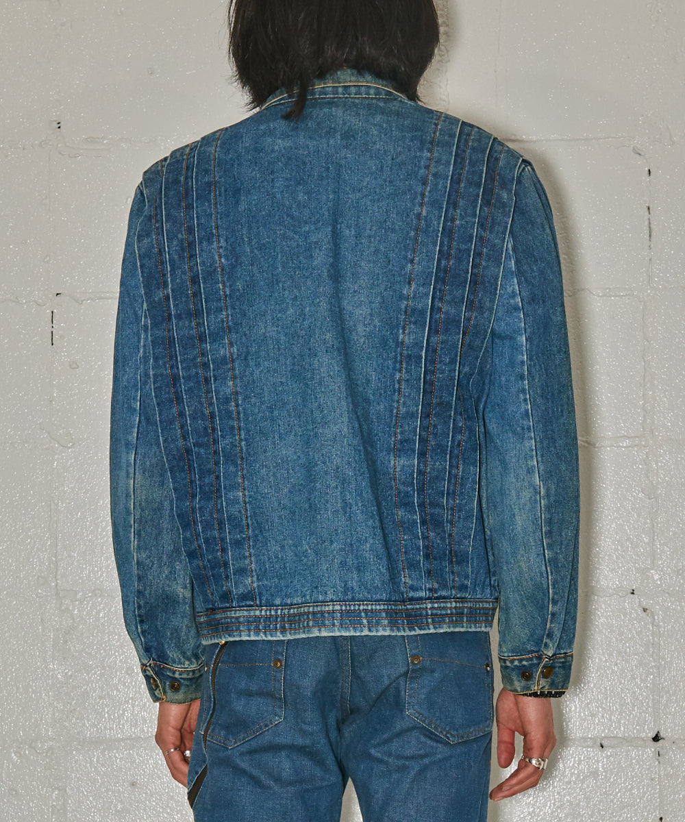 1980's Tuck Design Denim Jacket