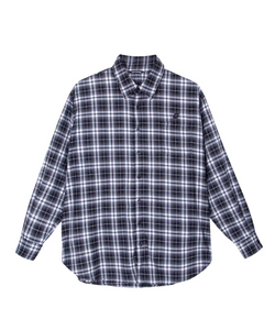 EMBROIDERED LOGO CHECKED FLANNEL SHIRTS