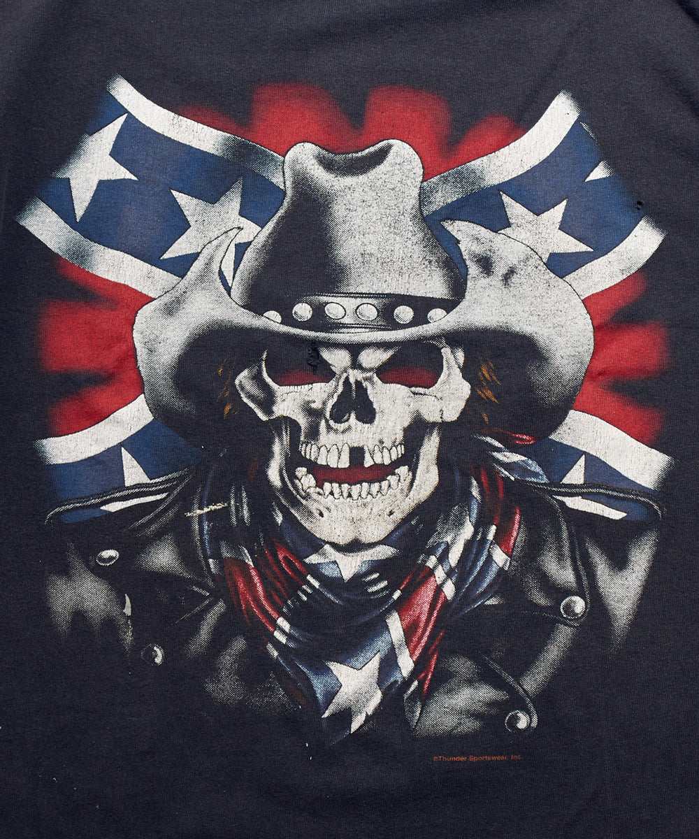 Thunder Sportswear ‘90s Confederate Skull T-Shirt